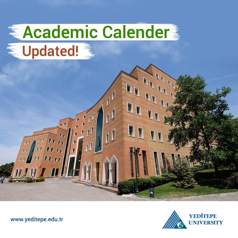 Academic Calender Updated! (May 2020) Yeditepe University