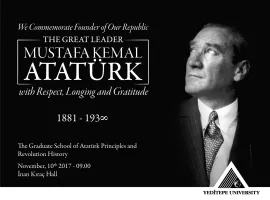 November 10th Commemoration of Atatürk" 