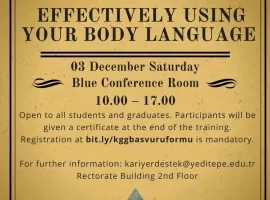 EFFECTIVELY USING YOUR BODY LANGAUGE