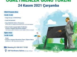 Eğitim Fakültesi 24 Kasım Öğretmenler Günü Töreni