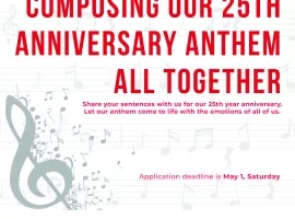 Composing Our 25th Anniversary Anthem All Together