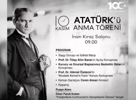 ATATÜRK'Ü ANMA TÖRENİ