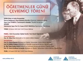 Öğretmenler Günü Çevrimiçi Töreni