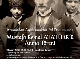10 Kasım Atatürk'ü Anma Töreni