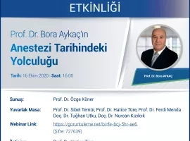 16 Ekim ''Dünya Anestezi Günü'' Etkinliği