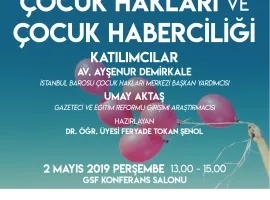 Gazetecilik Bölümü - Çocuk Hakları ve Çocuk Haberciliği