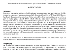 Faculty of Engineering Department of Electrical and Electronics Engineering Seminars