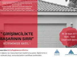 Girişimcilikte Başarının Sırrı Eğitimi 