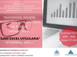 'İLERİ EXCEL UYGULAMA EĞİTİMİ'