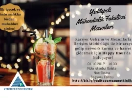 Mühendislik Fakültesi Mezunları Happy Hour'da Buluşuyor!