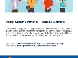 prePlus Academy - Kişisel Gelişim Semineri III - Teknoloji Bağımlılığı