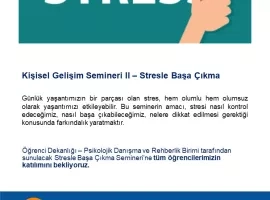 prePlus Academy - Kişisel Gelişim Semineri II - Stresle Başa Çıkma
