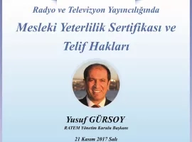 Mesleki Yeterlilik Sertifikası ve Telif Hakları 